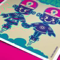 Image 3 of Together in Electric Dreams - Phil Oakey and Giorgio Moroder - Art Print, Greetings Card, Postcard