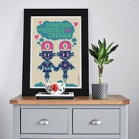 Image 5 of Together in Electric Dreams - Phil Oakey and Giorgio Moroder - Art Print, Greetings Card, Postcard