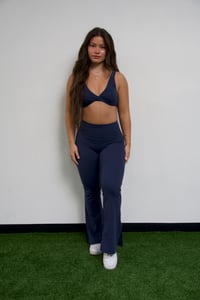 Image 1 of Midnight Twist Top & Flare Leggings 