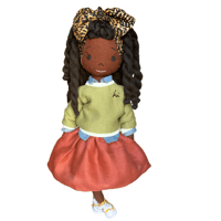 Image 1 of Maddy Handmade Linen Doll (PREORDER ITEM-SHIP DATE ON OR BEFORE DECEMBER 9, 2024)