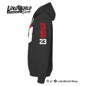 Image of King 23, G.O.A.T. The Legend, Black Hoodie