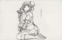 PENCIL CHUN LI ORIGINAL ART SIGNED 
