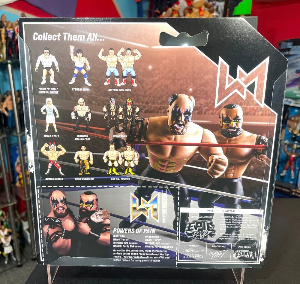 **LIMITED STOCK AVAILABLE** Powers of Pain Warlord & Barbarian Wrestling Megastars by Epic Toys