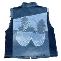 Image 1 of WALA Scrap Denim Vest