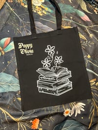Floral Book Tote Bag