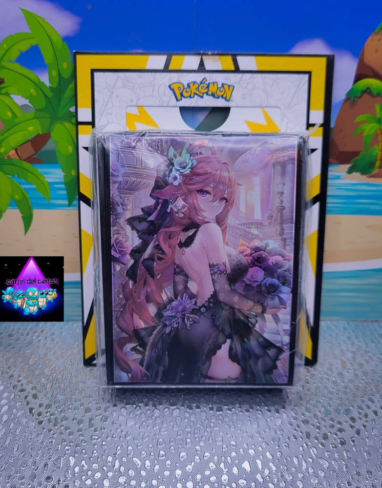 Image of Yae Miko Genshin Impact 60ct Standard custom Size Sleeves(SEALED)