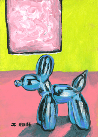 Image 1 of Balloon Dog Still Life 5x7”