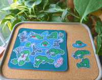 Image 1 of Frog pond Sticker Sheet