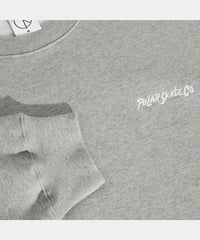 Image 3 of POLAR_DAVE SURF LOGO CREWNECK :::HEATHER GREY:::