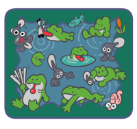 Image 2 of Frog pond Sticker Sheet