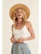 Image of White Ribbed Cami