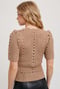 Image of Crochet Button Down V-Neck Top