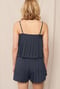 Image of Pleated Front Bow Top and Button Down Shorts Set