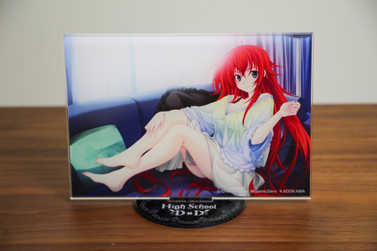 Image of Rias Gremory Acrylic Panel Stand Official