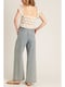 Image of Wide Leg Denim Trousers