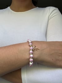 Image 8 of Floral Beaded Bow Bracelet