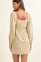 Image of Floral Collar Neck Button Front Mini Dress