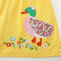 Image 2 of Yellow Long Sleeve Spot Dress- Duck