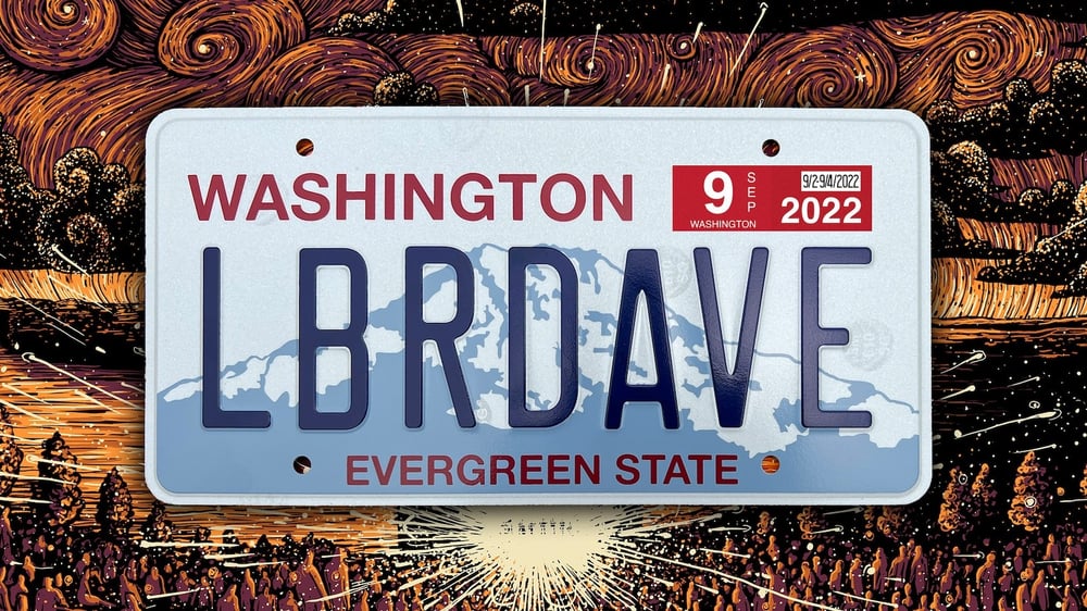 Labor Dave Weekend Commemorative License Plate