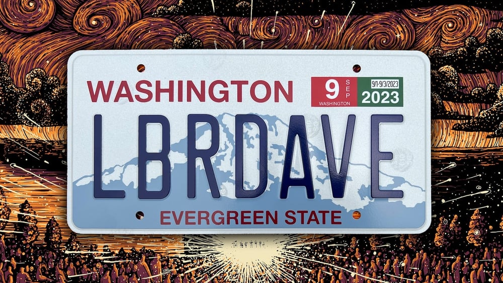 Labor Dave Weekend Commemorative License Plate