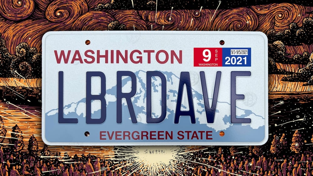 Labor Dave Weekend Commemorative License Plate