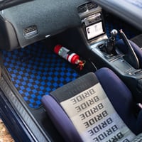 Image 4 of Blue Checker Floor Mats
