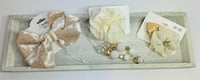 Image 1 of Gold & Pearl Bow Accessory Set