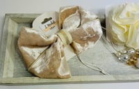 Image 7 of Gold & Pearl Bow Accessory Set