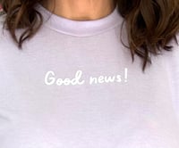 Image 3 of Good News! Jesus Loves You (Puff Print)