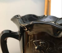 Image 5 of 1920’s Art Nouveau Black Amethyst Glass Urn by LE Smith