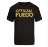 Gold Reflective Logo On Black T-shirt 