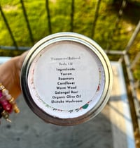 Image 3 of Herb Infused Wormwood Body Oil (Big Jar/Unscented) 