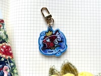 Image 2 of [new] magikarp in a bubble! keychain