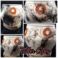 TAINO SERPENT HORSEHAIR FEATHER POT 