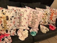 CUSTOM PILLOW AND BONNET SET 