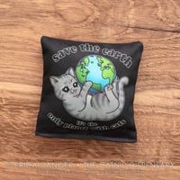 Save the Earth Catnip Crinkle Pillow Toy