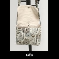 Image 3 of Book Bag / Messenger Bag - Coffee Theme