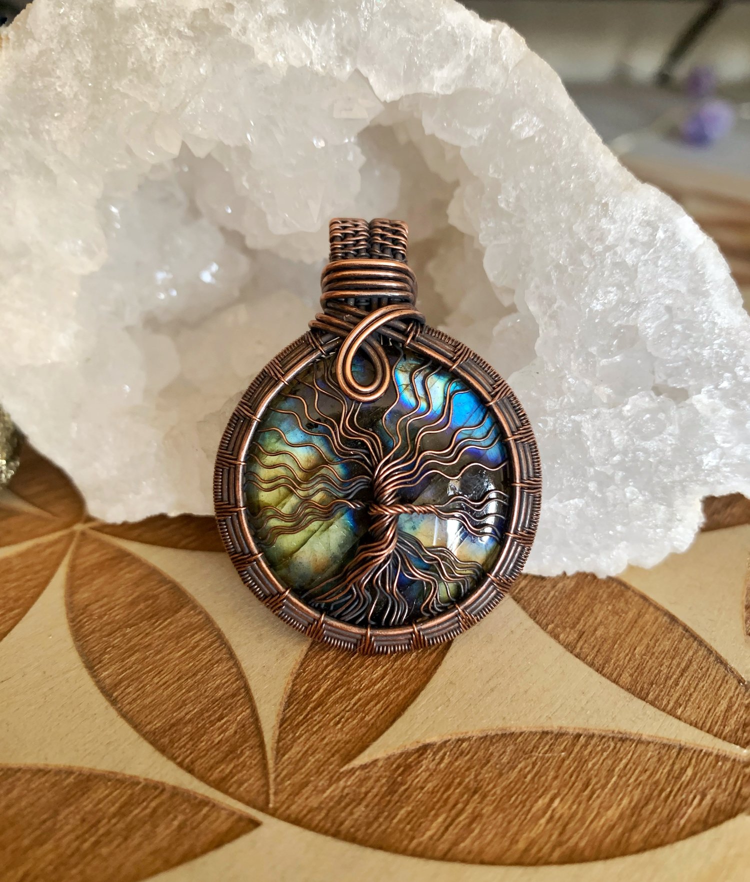 Labradorite Tree Pendant