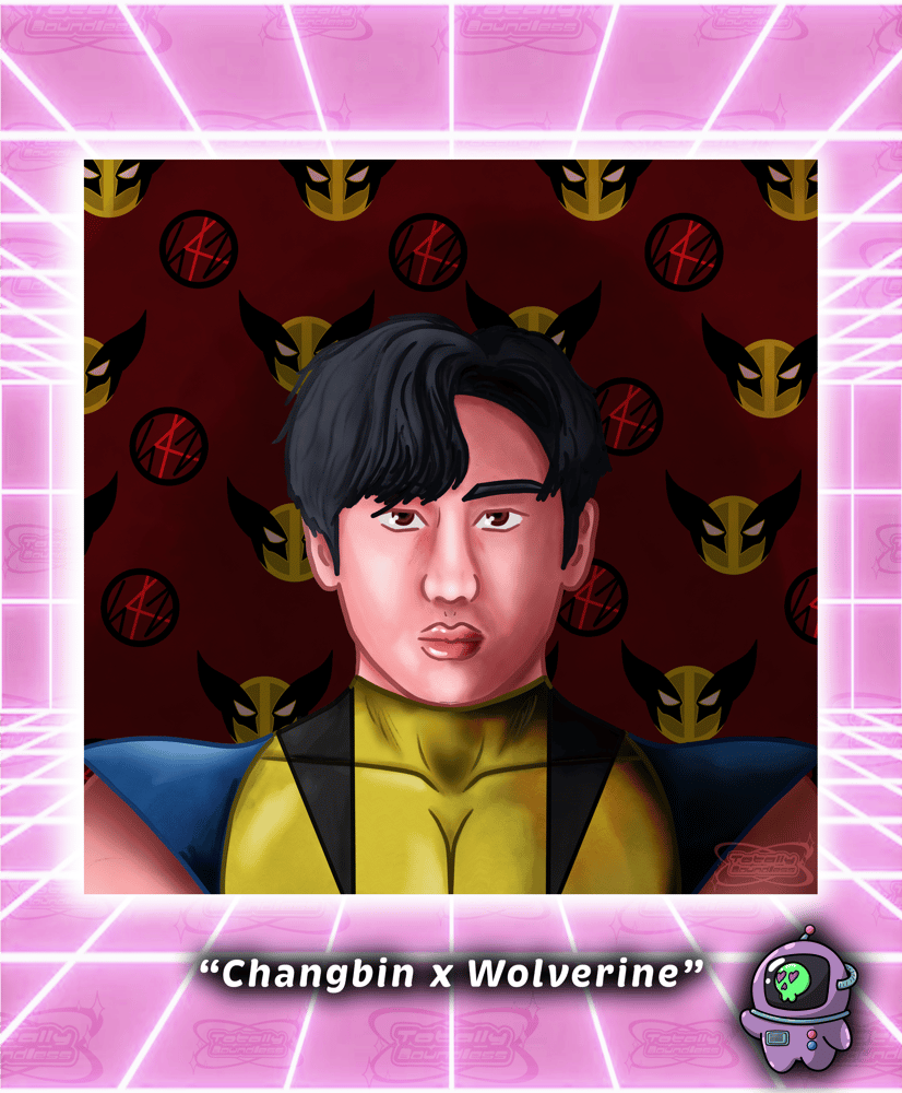Image of Changbin x Wolverine Print