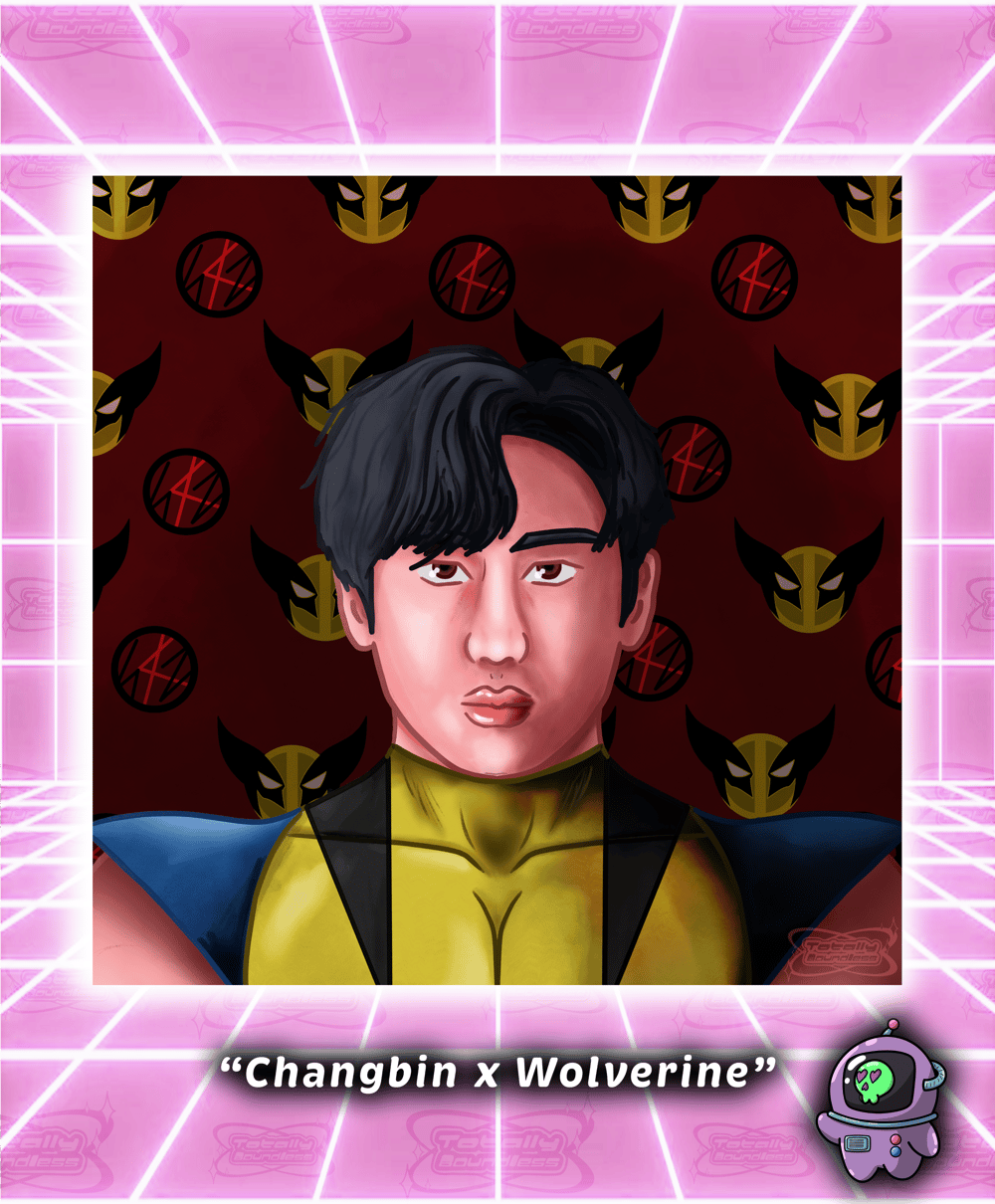 Image of Changbin x Wolverine Print