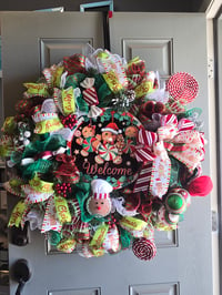 Image 2 of 32" Round Custom Christmas Wreath