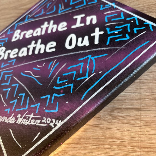 8β x 8β Canvas Original β’ Breathe In, Breathe Out