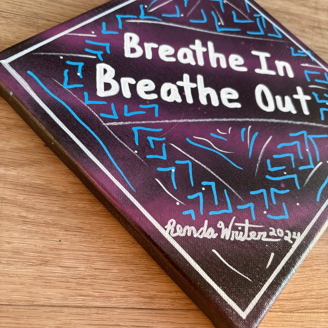 8β x 8β Canvas Original β’ Breathe In, Breathe Out