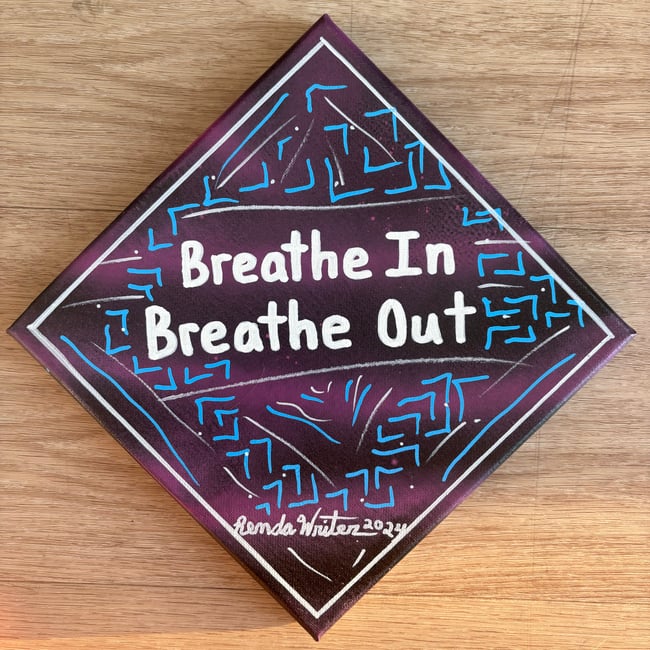8β x 8β Canvas Original β’ Breathe In, Breathe Out