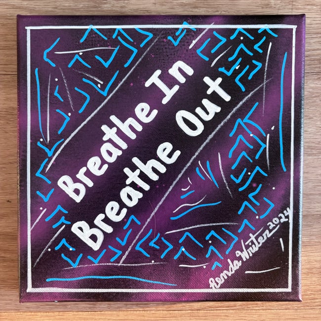 8β x 8β Canvas Original β’ Breathe In, Breathe Out