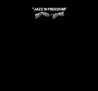 Image 2 of "JAZZ IS FREEDOM" Catalina Jazz Club T-Shirt - Limited Edition (Navy)