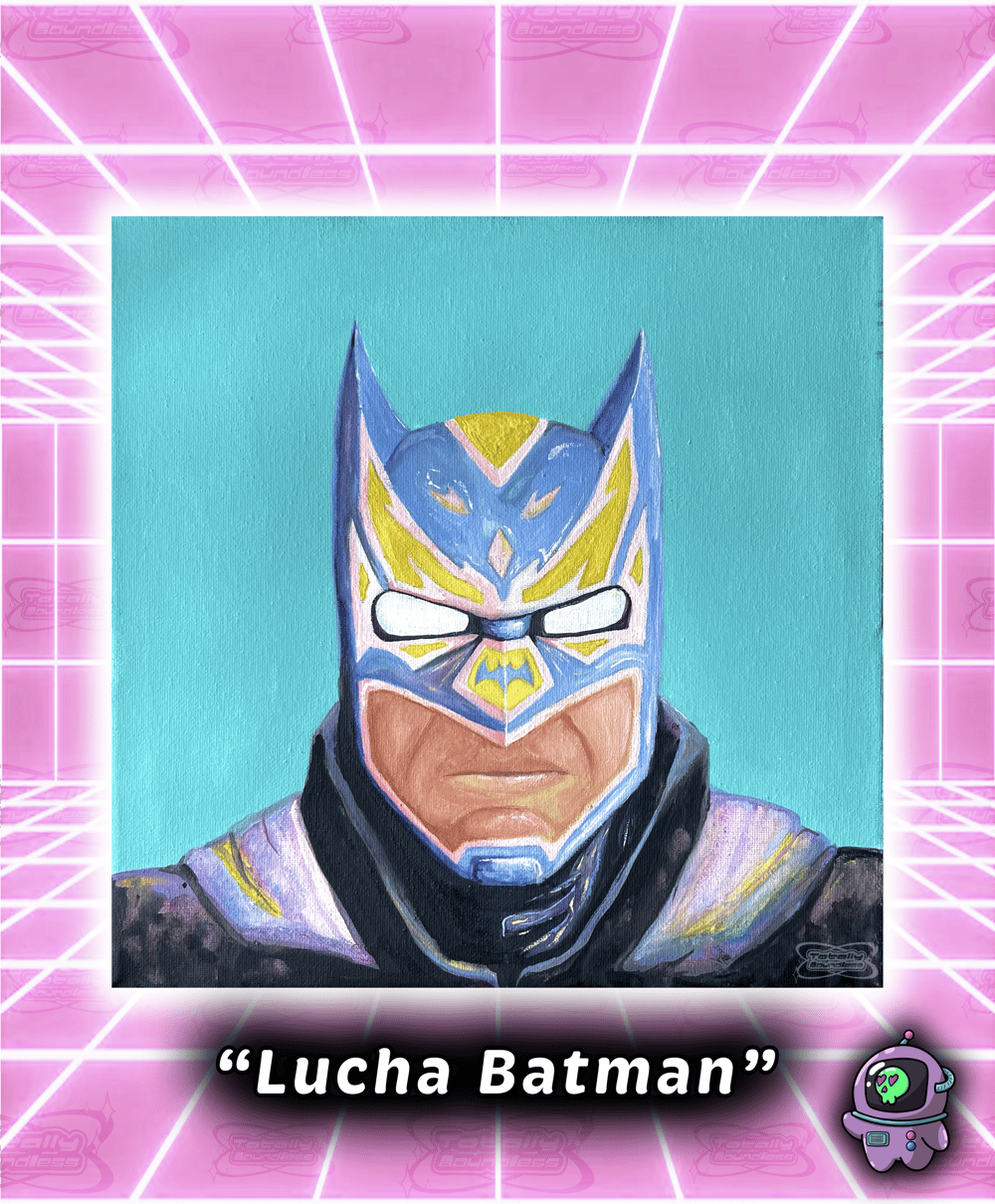 Image of Lucha Batman Print