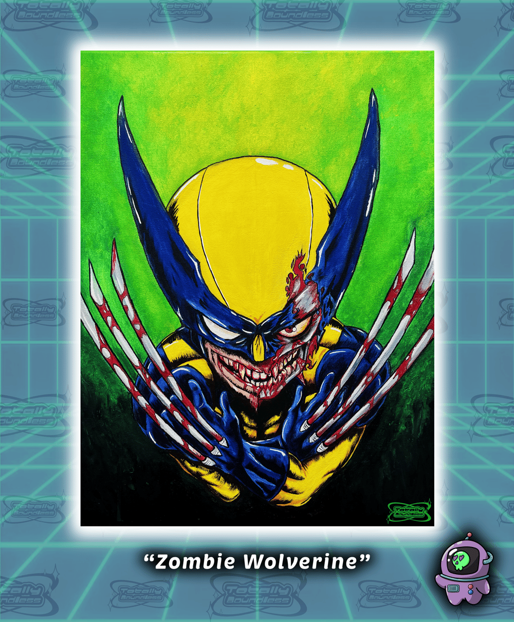 Image of Zombie Wolverine Print