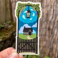 Glow-in-the-Dark Vinyl Sticker: Ghost Gate