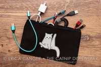 Anxiety Cat - Yoga Pose / Cat With Leg Up Zip Pouch